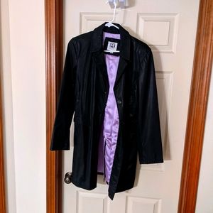 Cute Rampage Spring Black Trench Jacket! M